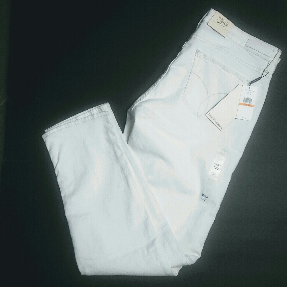 Calvin Klein Skinny Jeans in White 33×32